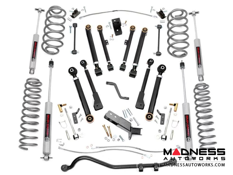 Jeep Wrangler TJ X-Series Suspension Lift Kit w/Premium N3 Shocks - 4" Lift